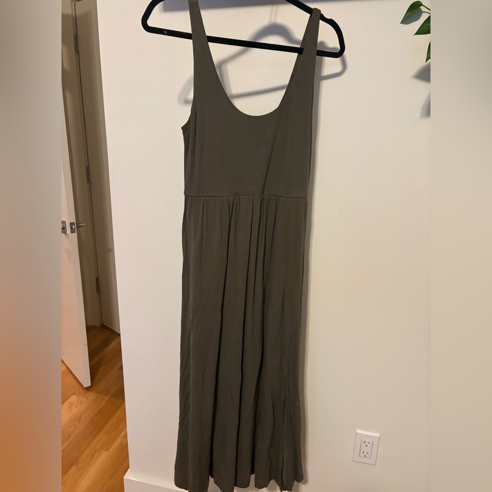 a new day Sleeveless olive green  Maxi Dress